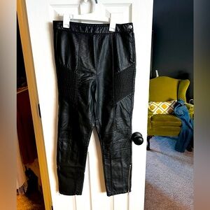 Free People leather pants